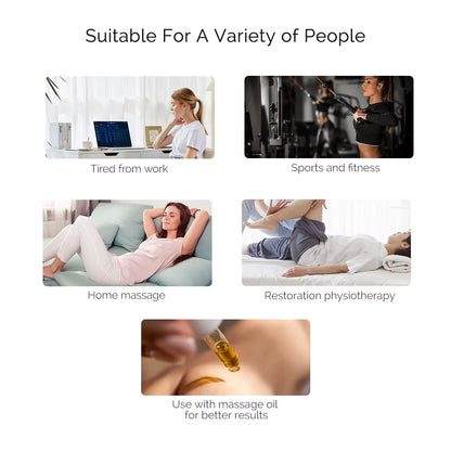 Electric Fascia Massager Microcurrent Vibration Body Lifting Guasha Massage Face Beauty SPA Muscle Relief Relaxation