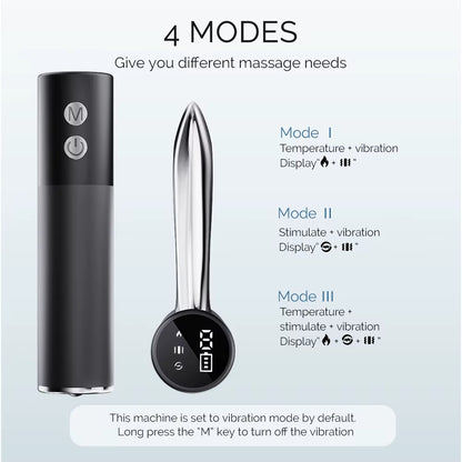 Electric Fascia Massager Microcurrent Vibration Body Lifting Guasha Massage Face Beauty SPA Muscle Relief Relaxation